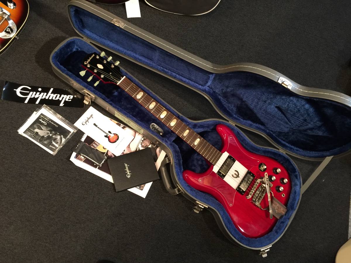 No.040922 生産完了！2012年 Epiphone Wilshire 50th Anniversary Crestwood Custom RED Miniハムバッカー mnit_画像1