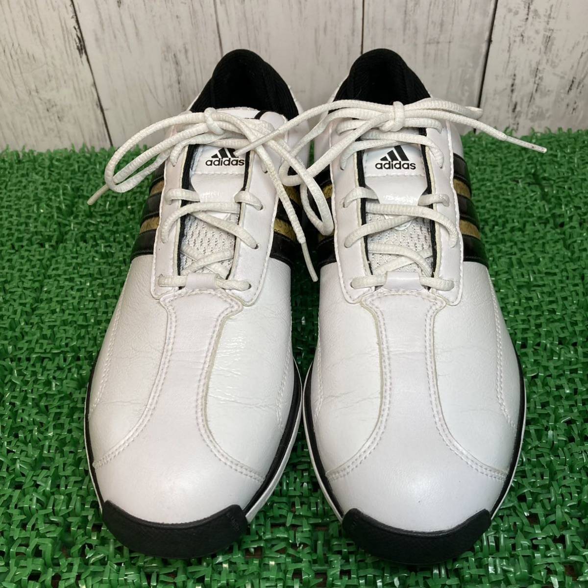 【adidas】アディダス ゴルフシューズ 22.5cm BALANCE NITRO 2.0 バランスニトロ スパイクレス ホワイト_画像2