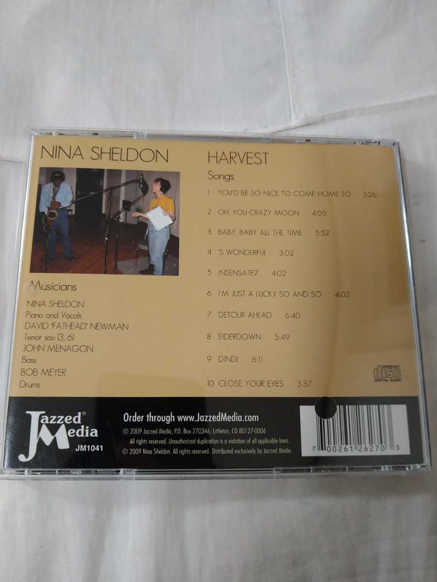 【輸入盤／PIANO＆VOCAL・解説あり】☆Nina Sheldon ニーナ・シェルドン／Harvest☆☆　　　　【ジャズCD多数セール中…】 _画像3