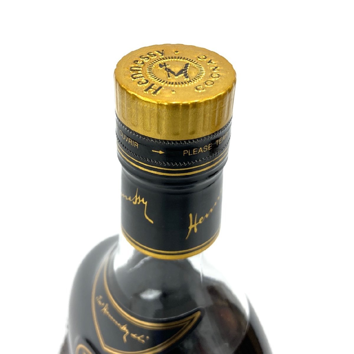 1円スタート 未開栓 Hennessy ヘネシー XO 金キャップ クリアボトル
