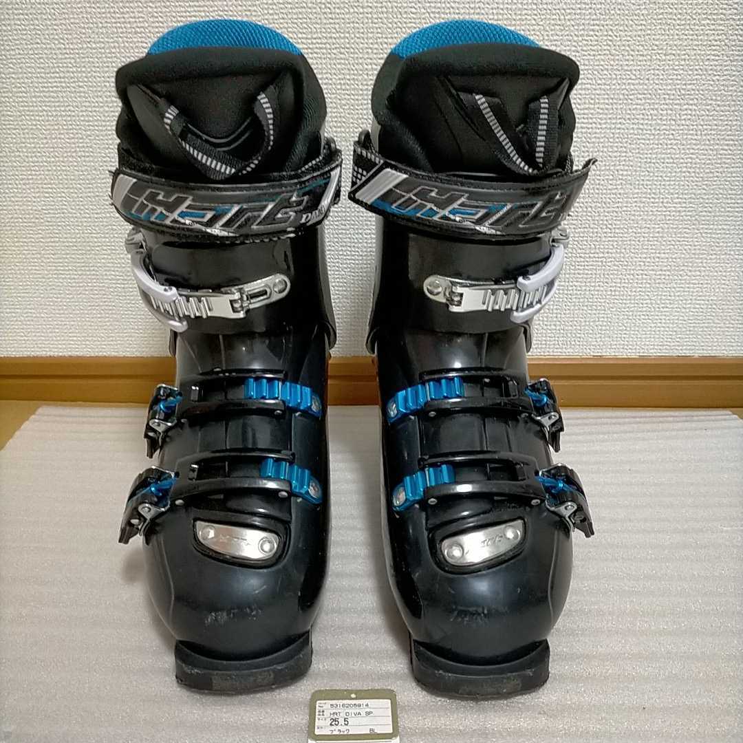 Hart ハート スキー ブーツ DIVA 250-55L.R☆25～25.5cm☆スキー用☆ブラック/ブルー☆中古☆送料無料