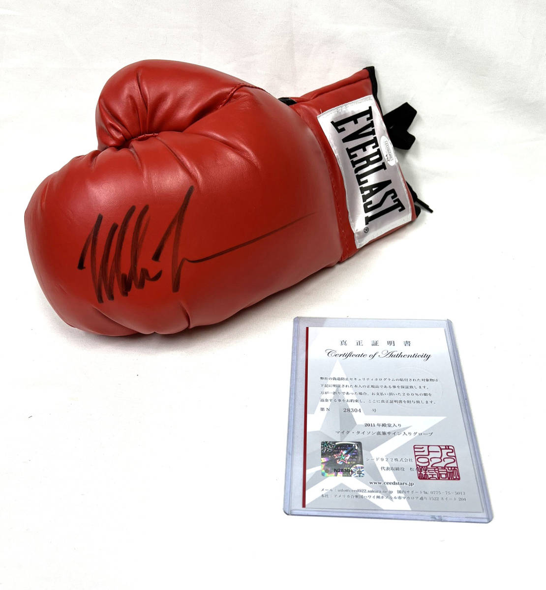 MIKE TYSON/マイクタイソン/ボクシンググローブ/直筆サイン入 MIKE TYSON/マイクタイソン/ボクシンググローブ/直筆サイン入