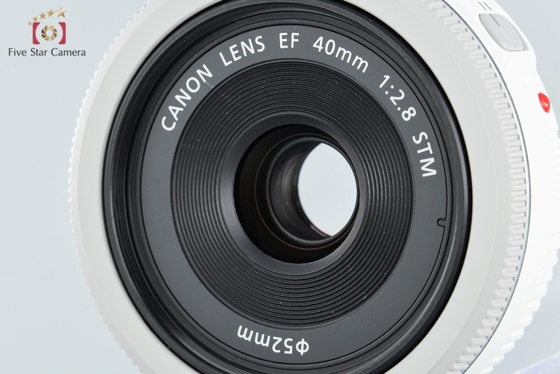 【中古】Canon キヤノン EF 40mm f/2.8 STM ホワイト_画像5