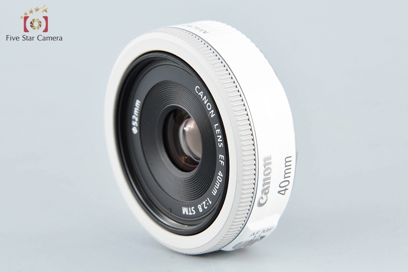 【中古】Canon キヤノン EF 40mm f/2.8 STM ホワイト_画像3