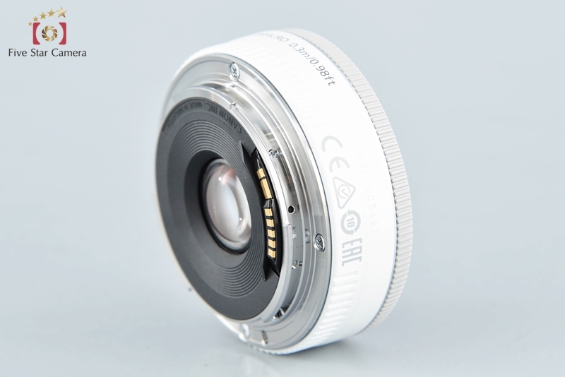 【中古】Canon キヤノン EF 40mm f/2.8 STM ホワイト_画像4