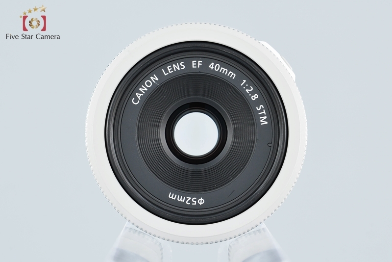 【中古】Canon キヤノン EF 40mm f/2.8 STM ホワイト_画像7