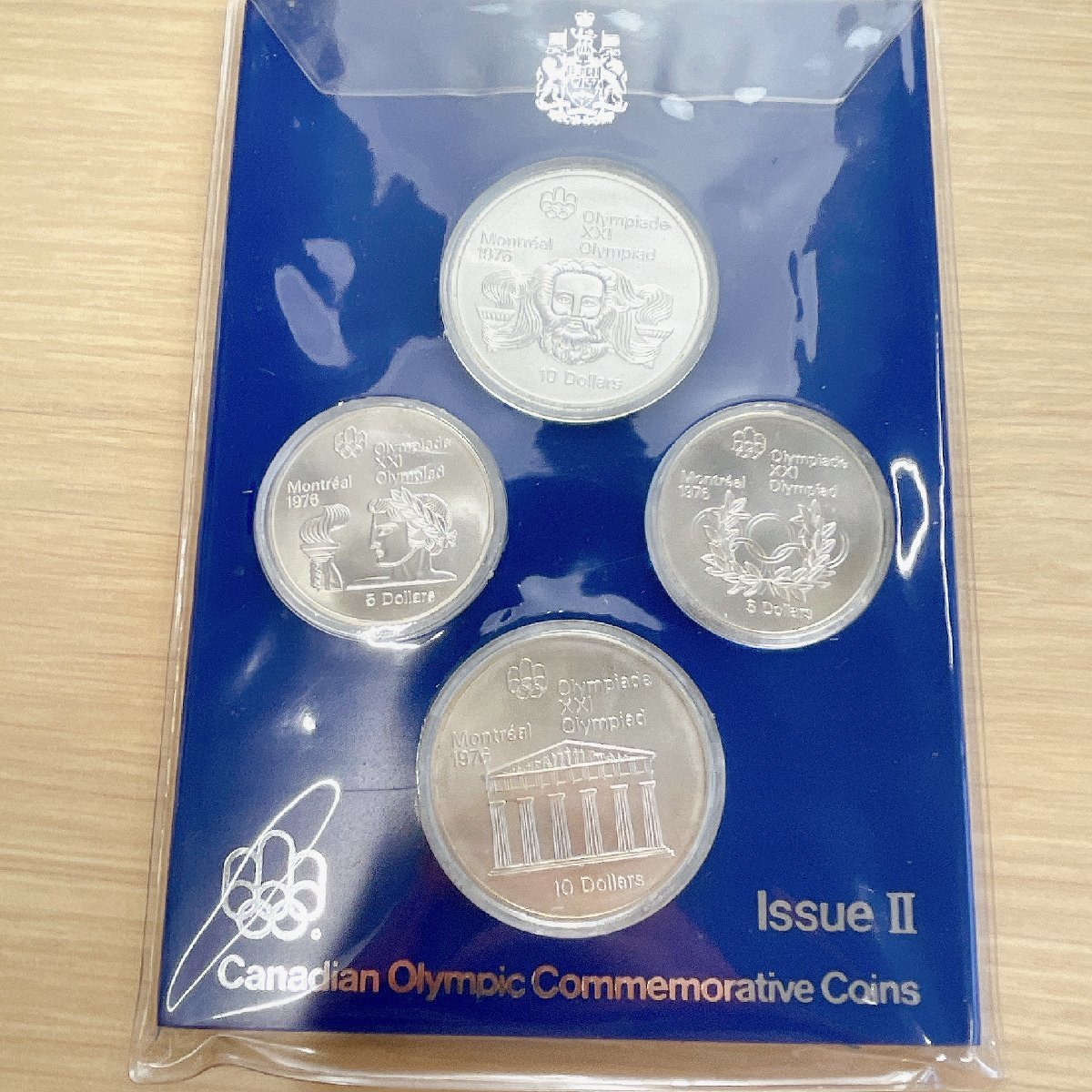 モントリオール大会記念銀メダル 1976年 10ドル銀貨×2 5ドル銀貨×2 