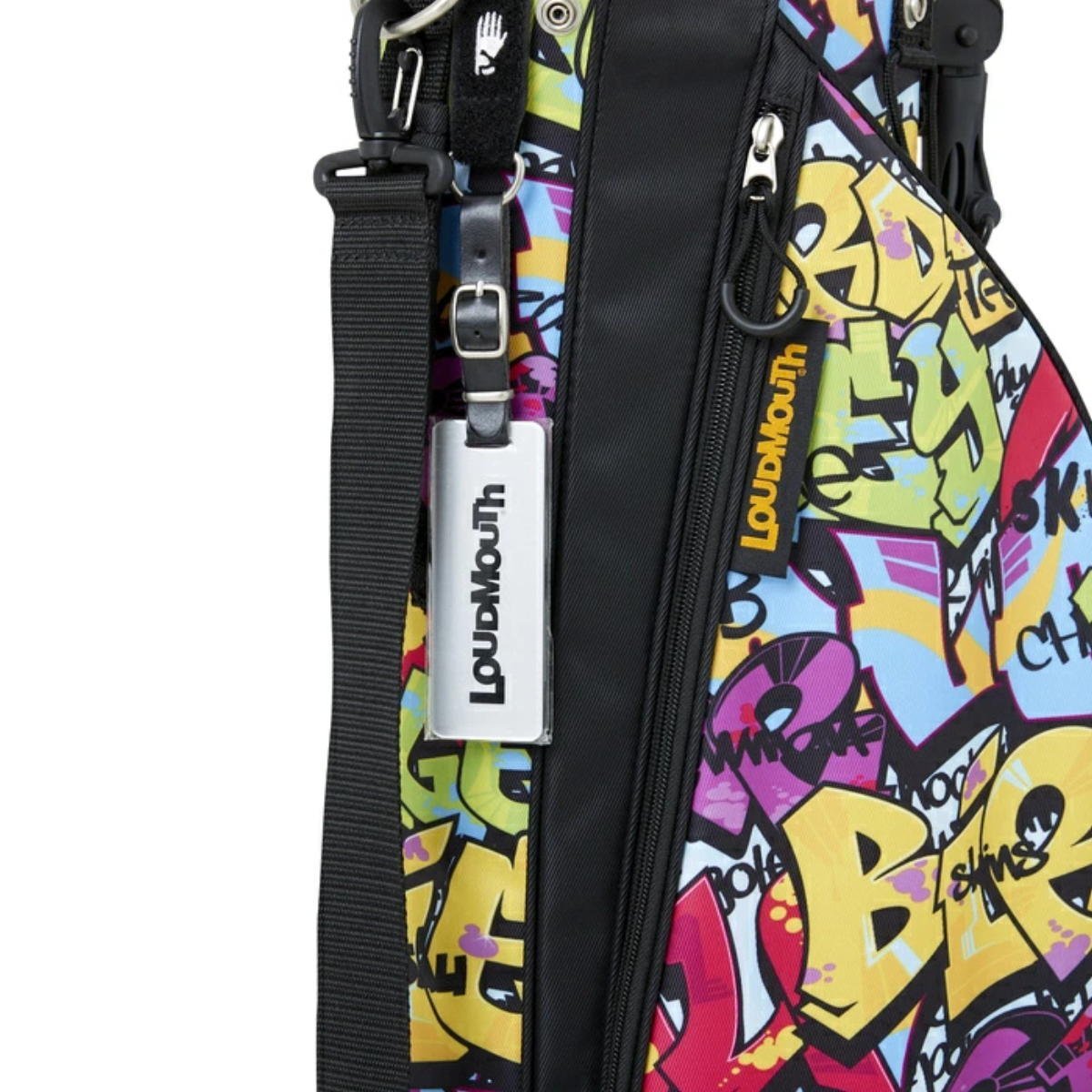 1円★LOUDMOUTH ラウドマウス LM-CB0017 6.5インチ スタンドバッグ Tags Neon（317）★クラブケース/軽量キャディバッグ/ミニスタンド★_画像6