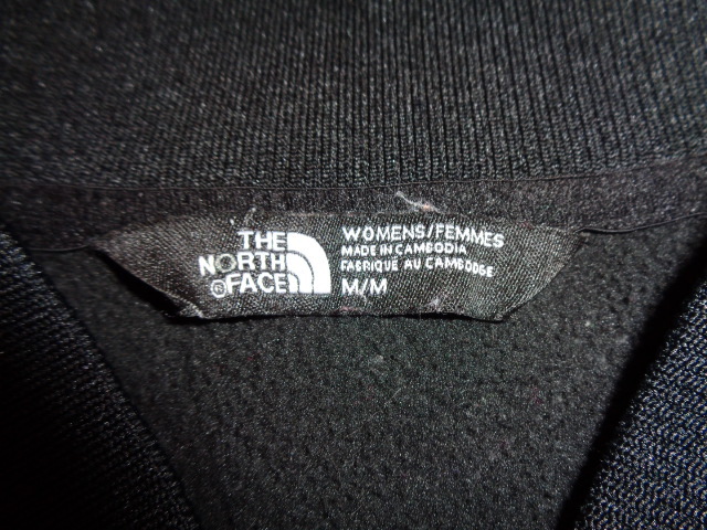 b548◆THE NORTH FACE ブルゾンジャケット◆ザノースフェイス womens Mサイズ 黒色 裏起毛 ポリ素材 ジップアップ ジャージ トップス 4J_画像5