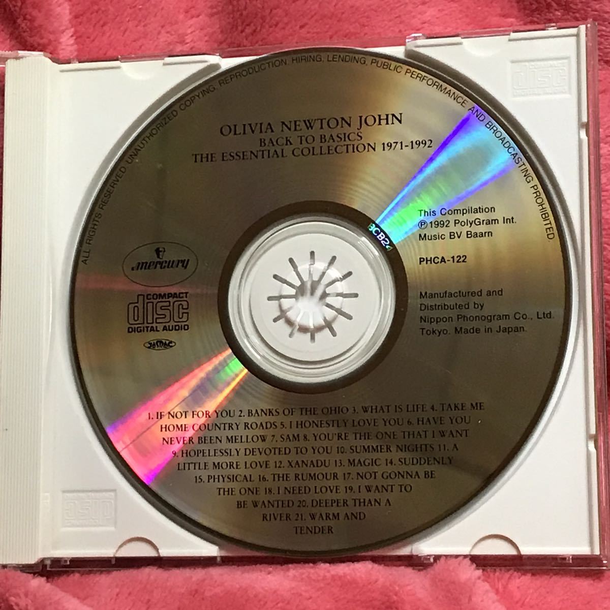 OLIVIA NEWTON JOHN オリビア ニュートン ジョン BACK TO BASICS スーパーベスト1971-1992 帯付 21曲収録_画像5