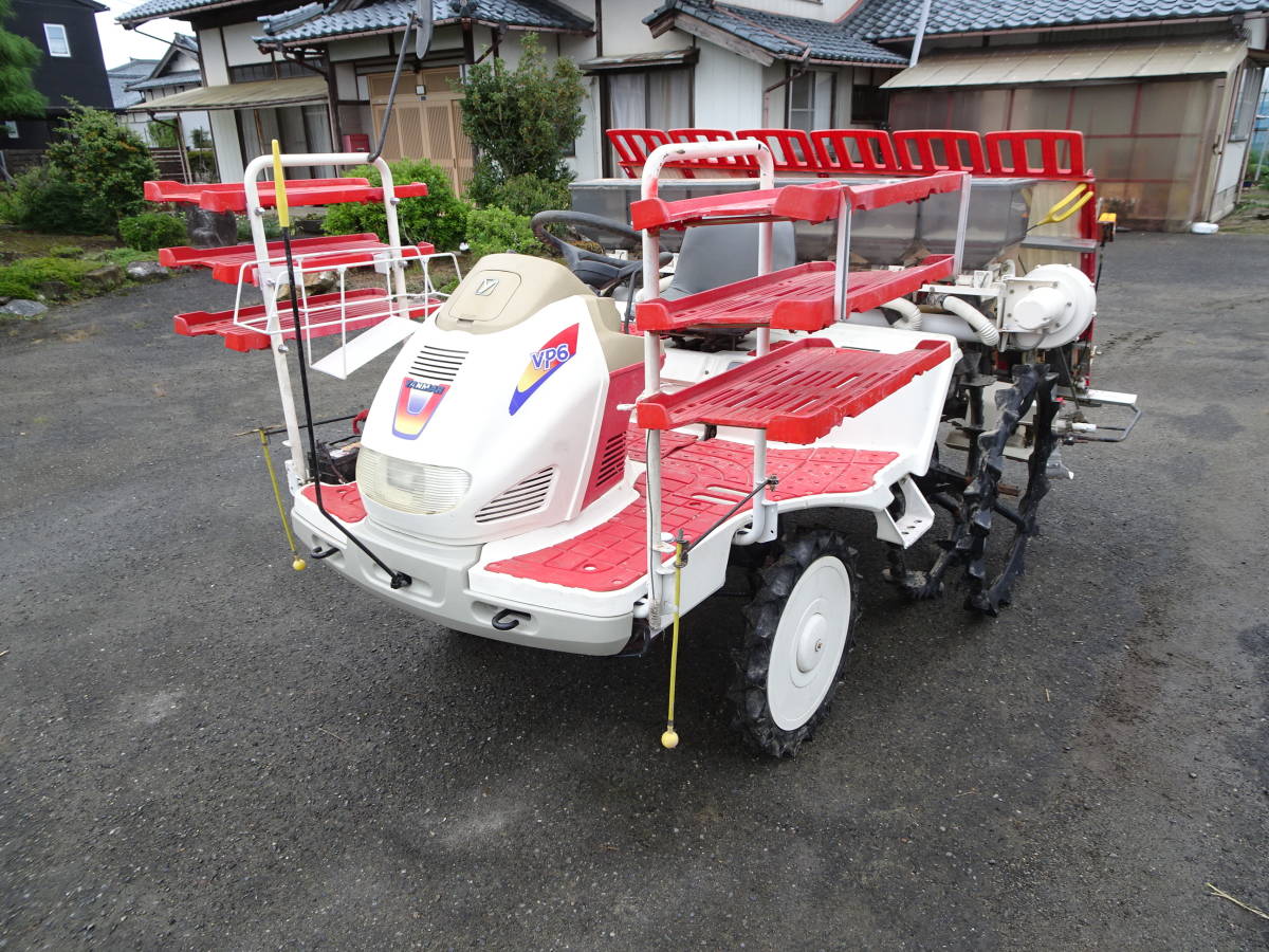 ヤフオク! - 新潟 ヤンマー 田植え機 VP6 6条植え W車輪 U...