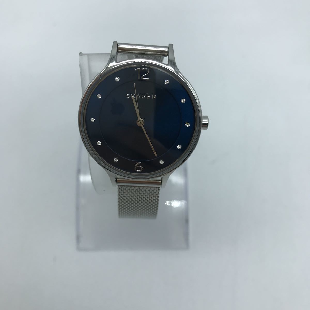 SKAGEN スカーゲン SKW2307 レディース クォーツ 腕時計 動作品 青文字盤_画像1