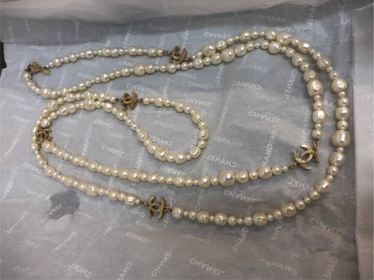 美品・希少 CHANEL ネックレス パール-