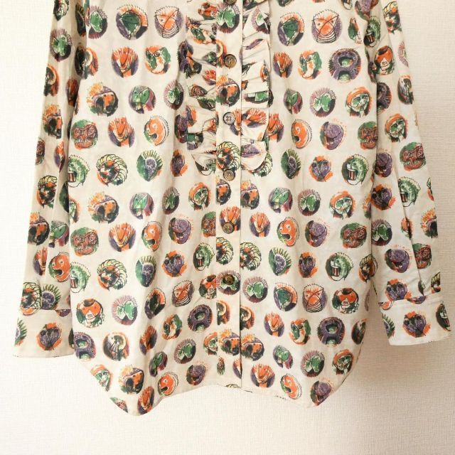 美品 BURBERRY LONDON ENGLAND バーバリー 総柄 プリント ストレッチ