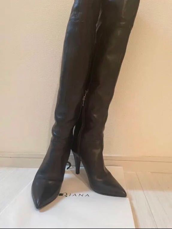 Yahoo!オークション - 中古 DIANA 本革 ニーハイブーツ ピンヒール Yahoo!オークション - 中古 DIANA 本革 ニーハイブーツ ピンヒール