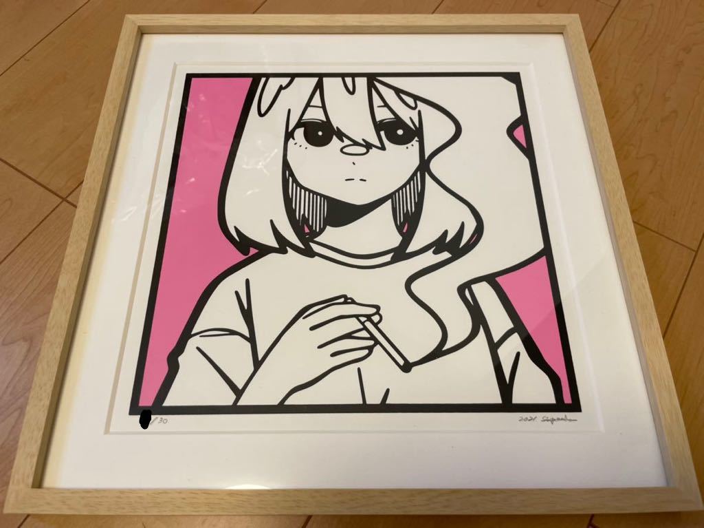 激レア シゲマツ シルクスクリーン ED30 検 KYNE KAWS backsideworks