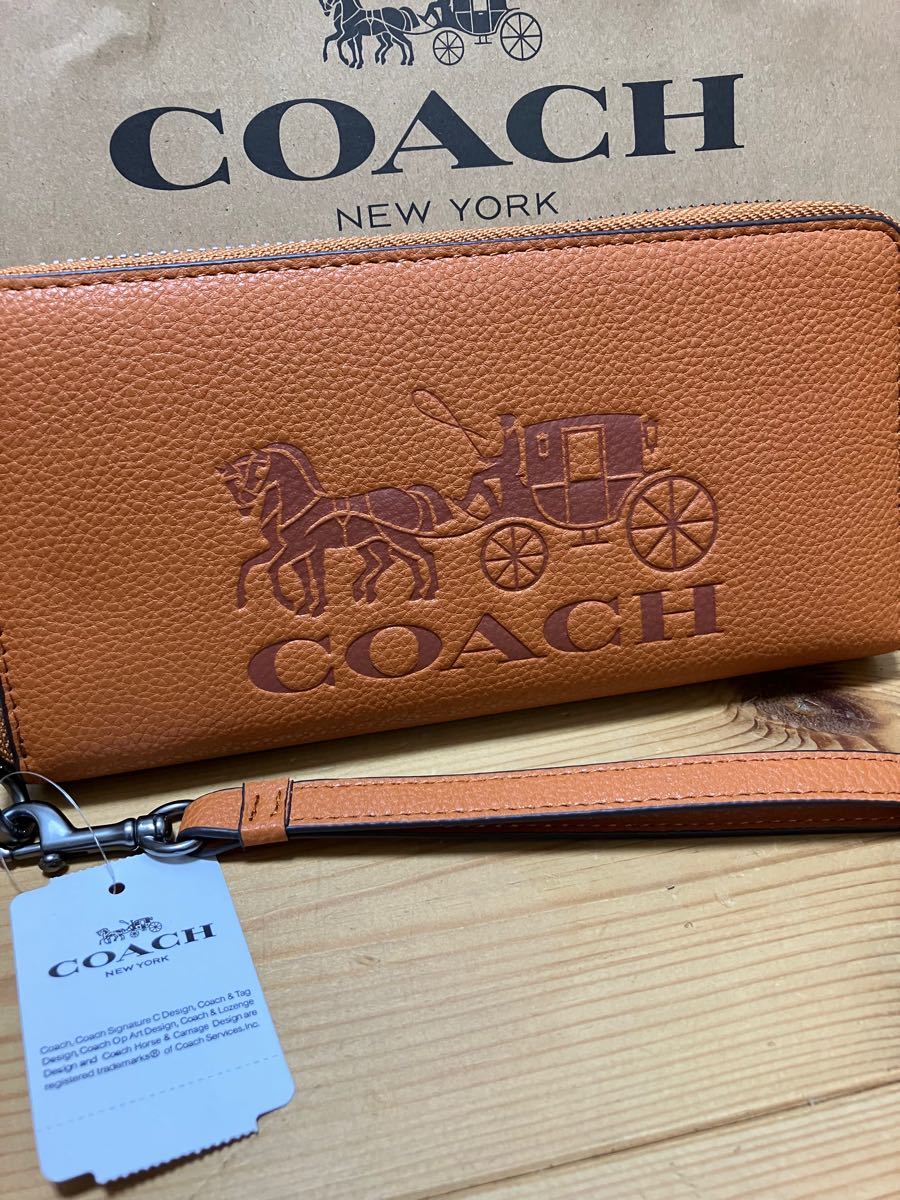 ブラウン 馬車 長財布 アウトレットCOACH コーチ メンズ レディース