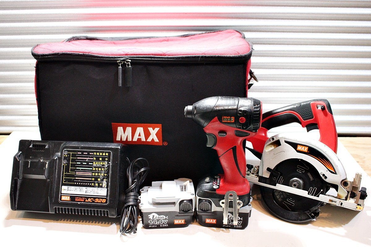 中古】MAX マックス 14.4V充電式インパクトドライバー(PJ-ID144)+ 14.4