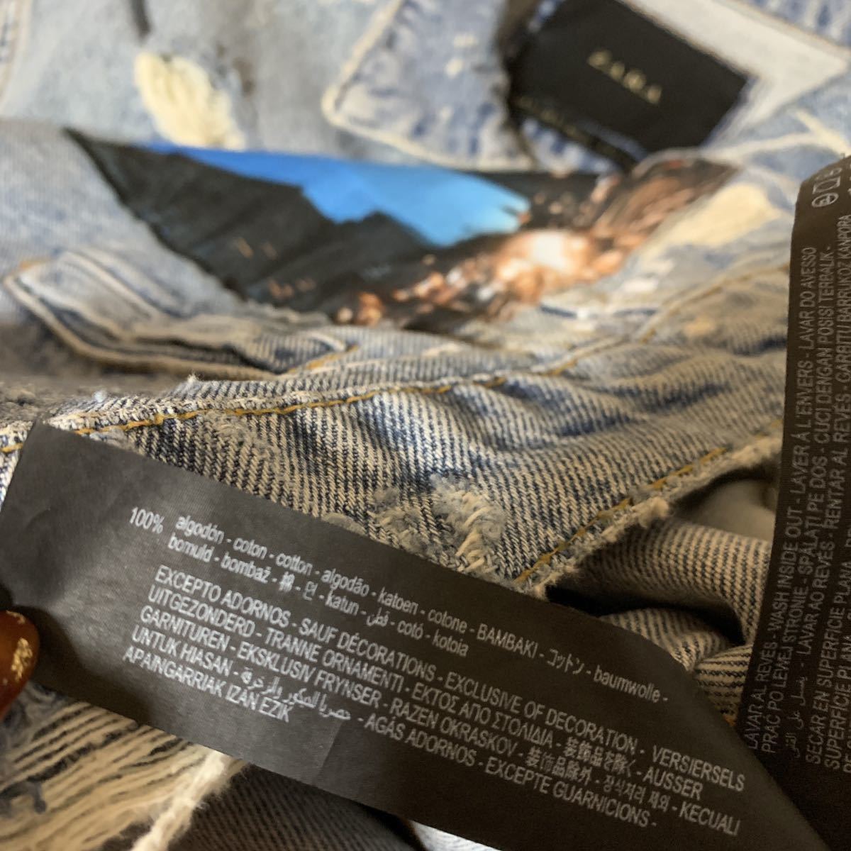 ZARA ダメージ加工デニム クラッシュデニム | tspea.org