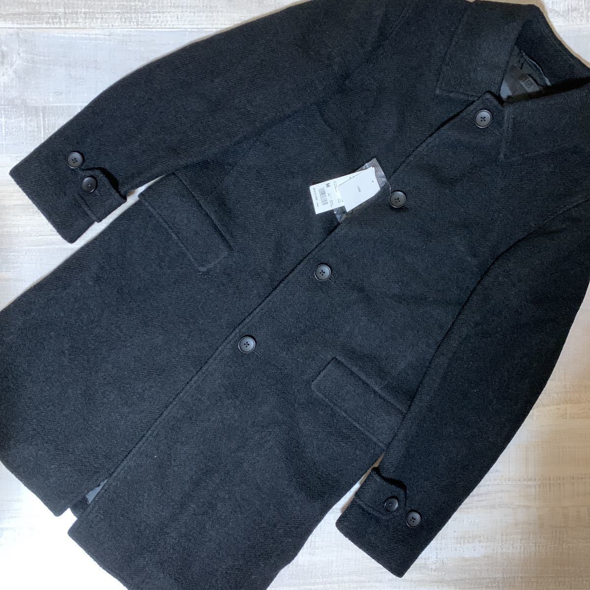 新品タグ付】UNIQLO ウールブレンド シングルコート ユニクロ 新品タグ付】UNIQLO ウールブレンド シングルコート ユニクロ