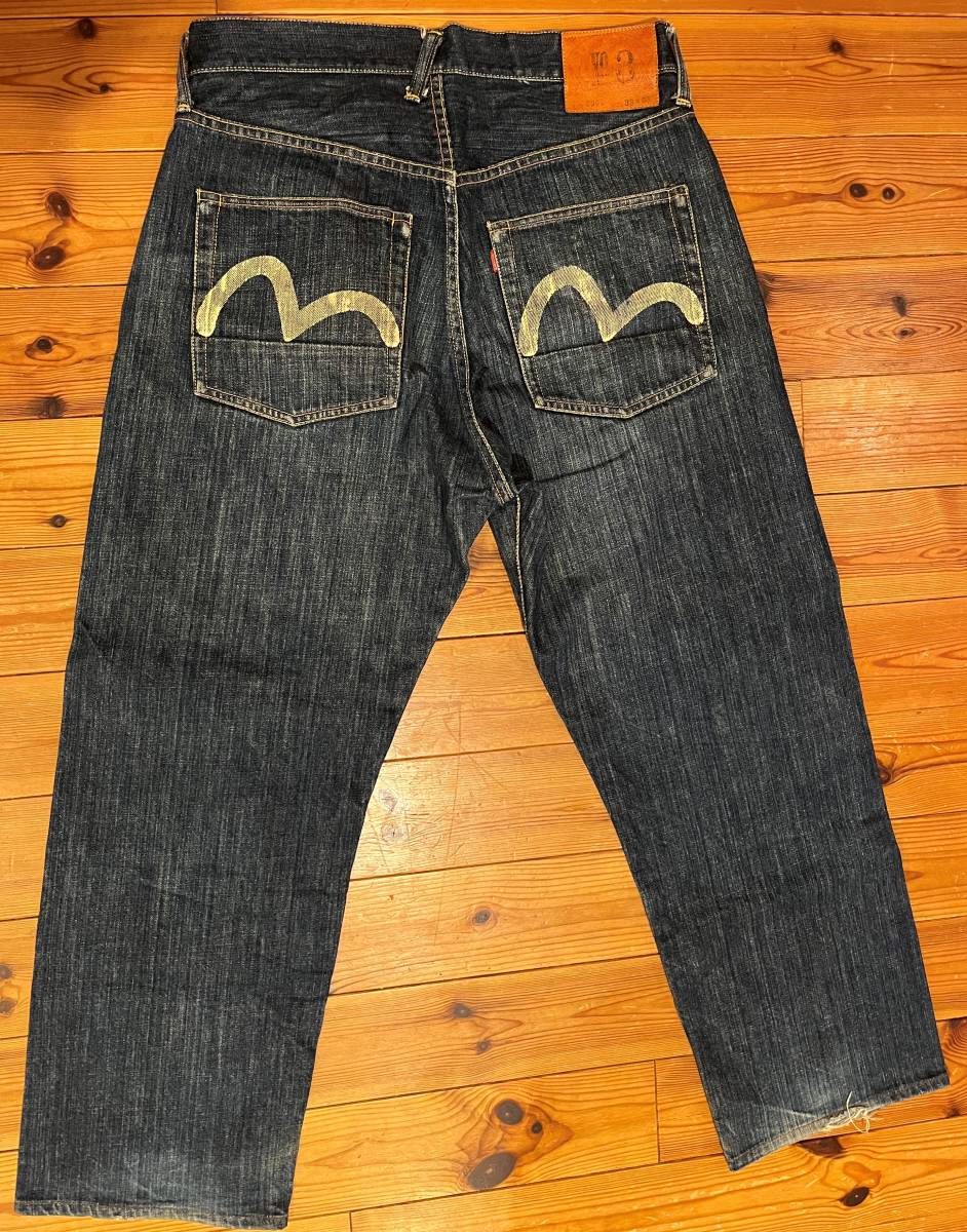 EVISU エヴィス No.3 Lot.2001 白カモメ 縦落ち DOWLUCK 道楽 YAMANE 山根 隠しリベット ベルトループオフセット 脇割り イエローステッチ