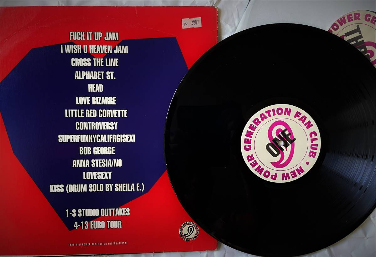 プリンス　クロス・ザ・ライン　LP　レコード　2枚組　ブート盤　Prince CROSS THE LINE　2LP_画像2
