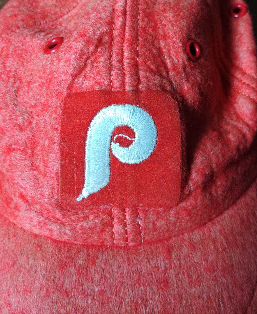 フィラデルフィアフィリーズ　Philadelphia Phillies　デッドストック ベースボールウールキャップ　貴重資料