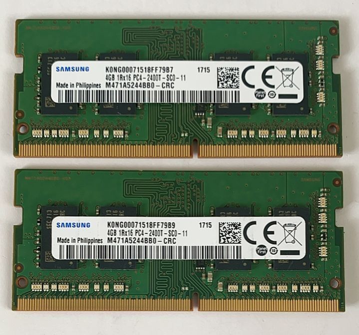 * free shipping *SAMSUNG 1R×16 PC4-2400T 4GB×2 total 8GB Note for memory * operation goods * stock great number *AE308