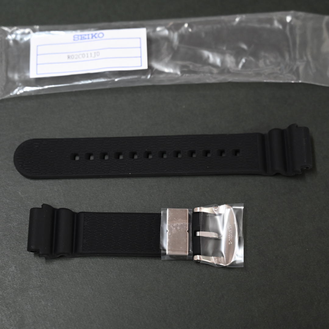 new goods *SEIKO Seiko Prospex clock belt 20mm silicon band R02C011J0 black SBDC051 SBDC053 SBDY033 SBDY035 etc. 