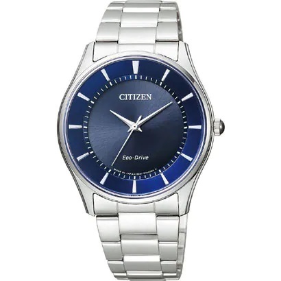  распродажа! новый товар Citizen стандартный с гарантией *CITIZEN Citizen коллекция BJ6480-51L eko * Drive темно-синий тонкий солнечный часы мужские наручные часы 