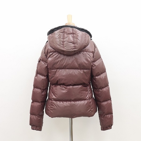 ◆MONCLER モンクレール BADIA バディア デカロゴワッペン フーデッド ダウン ジャケット ブラウン 1_画像2