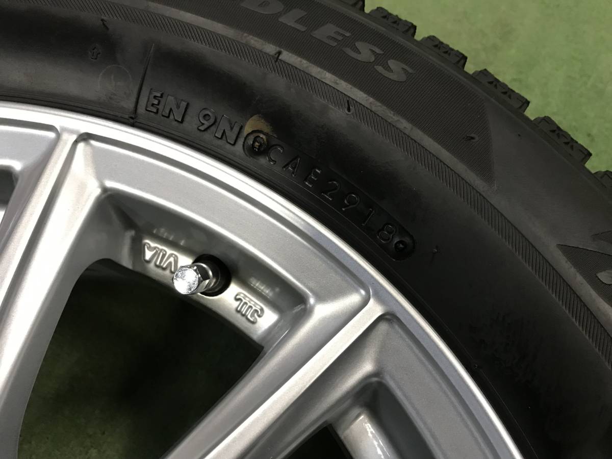 送料無料 スタッドレスセット ブリヂストン ブリザック VRX2 195/65R15 2018年製造 プリウス CT ウィッシュ カルディナ アリオン_画像6