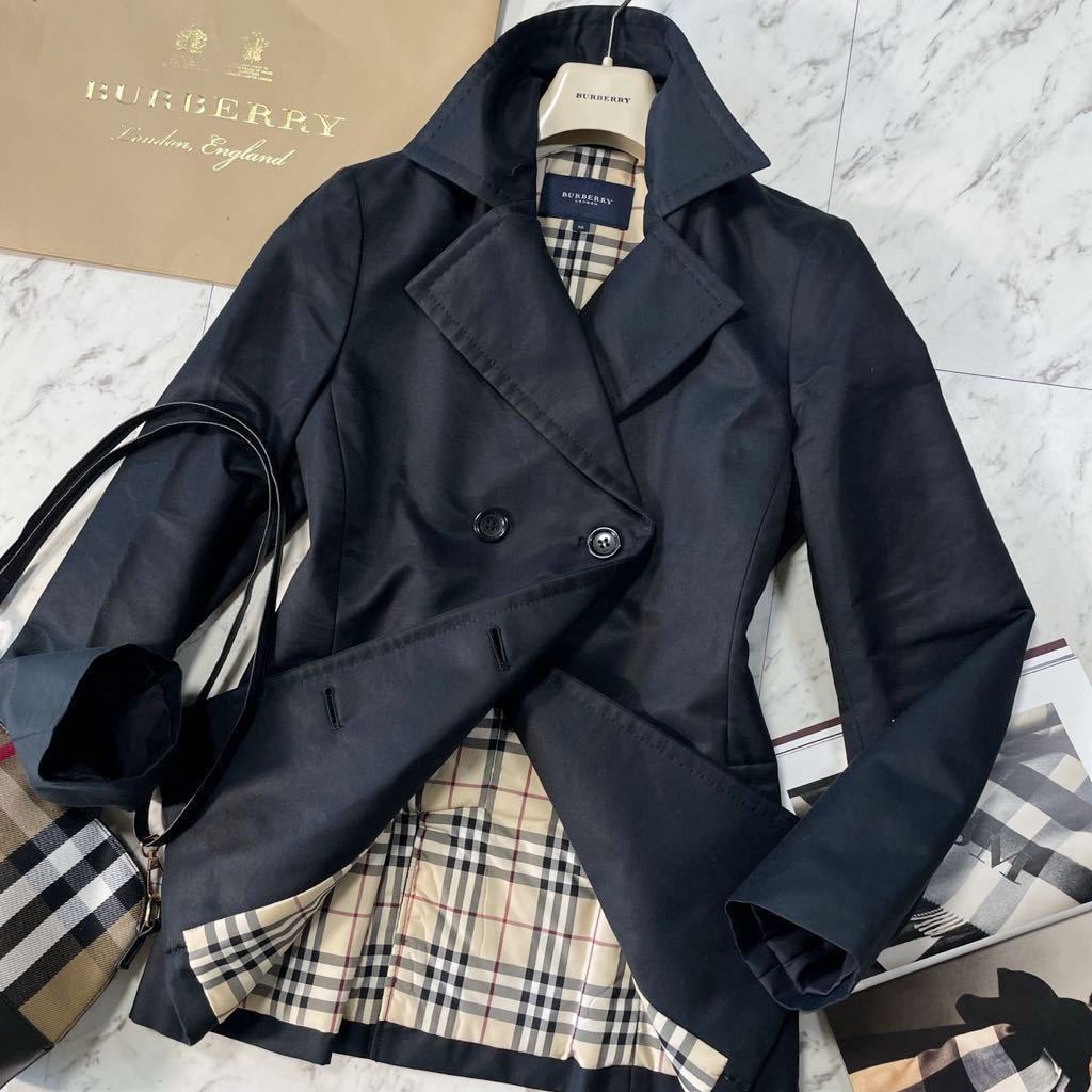 超美品BURBERRY LONDON ☆中綿 ダウン超トレンチコート☆高級シルキー