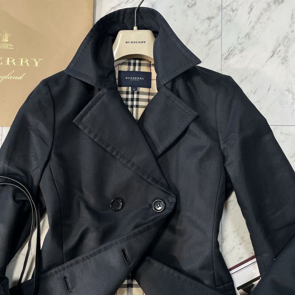 超美品BURBERRY LONDON ☆中綿 ダウン超トレンチコート☆高級シルキー