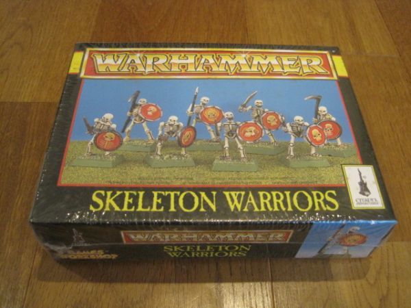 新品未開封 当時物 ウォーハンマー スケルトン ウォリアーズ skeleton warriors WARHAMMER 6体 駒　送料込み