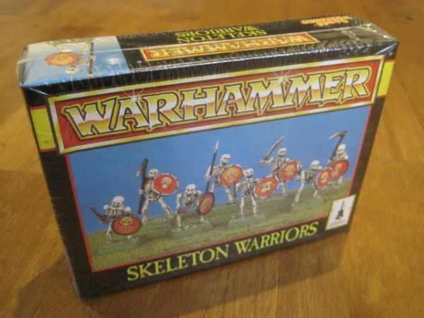 新品未開封 当時物 ウォーハンマー スケルトン ウォリアーズ skeleton warriors WARHAMMER 6体 駒　送料込み