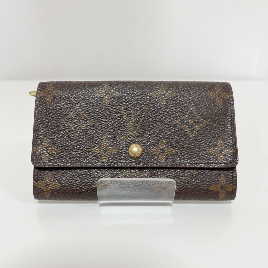 玄関先迄納品 ルイヴィトン VUITTON LOUIS 二つ折り財布 中古 ジップ