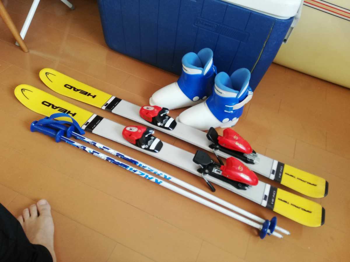子供用スキーセット スキー板107cm/ブーツ20cm/ストック80cm ジュニア