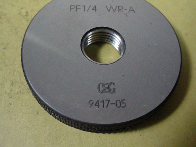 PF1/4 GR-A/WR-A 程度良好品 ガスネジ リングゲージ 工具、DIY用品 PF1/4 GR-A/WR-A 程度良好品 ガスネジ リングゲージ 工具、DIY用品