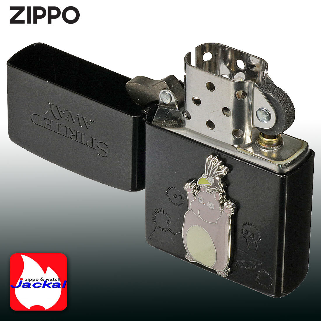 zippo(ジッポーライター)スタジオジブリ ジッポー オイルライター アニメ 映画 千と千尋の神隠し 坊ネズミ　メタル貼り　黒　かわいい　レ_ZIPPO/スタジオジブリ ジッポー オイルライ