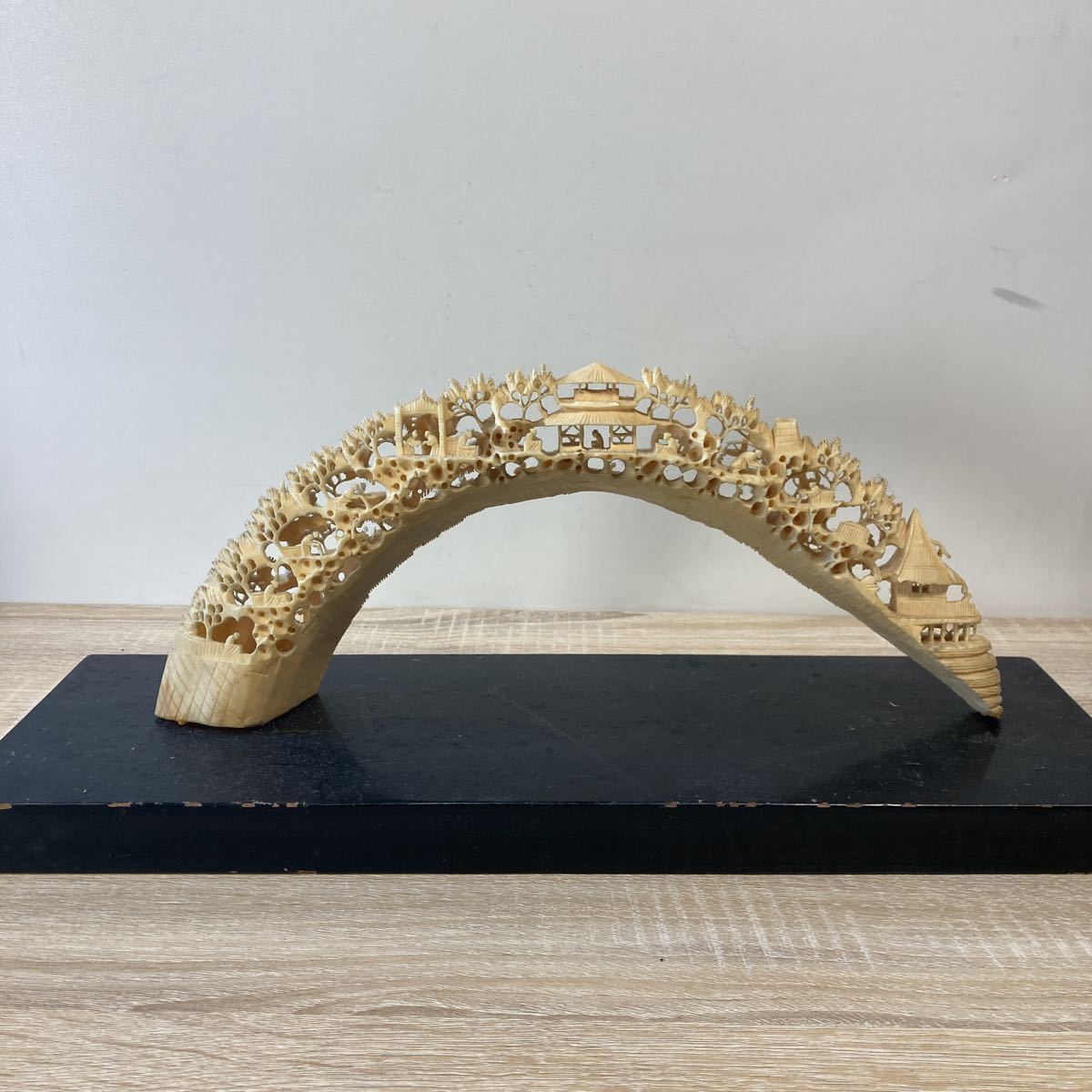古玩 透かし彫り 中国美術 民芸品 象牙風 中国美術 刳物 彫刻 古玩 透かし彫り 中国美術 民芸品 象牙風 中国美術 刳物 彫刻