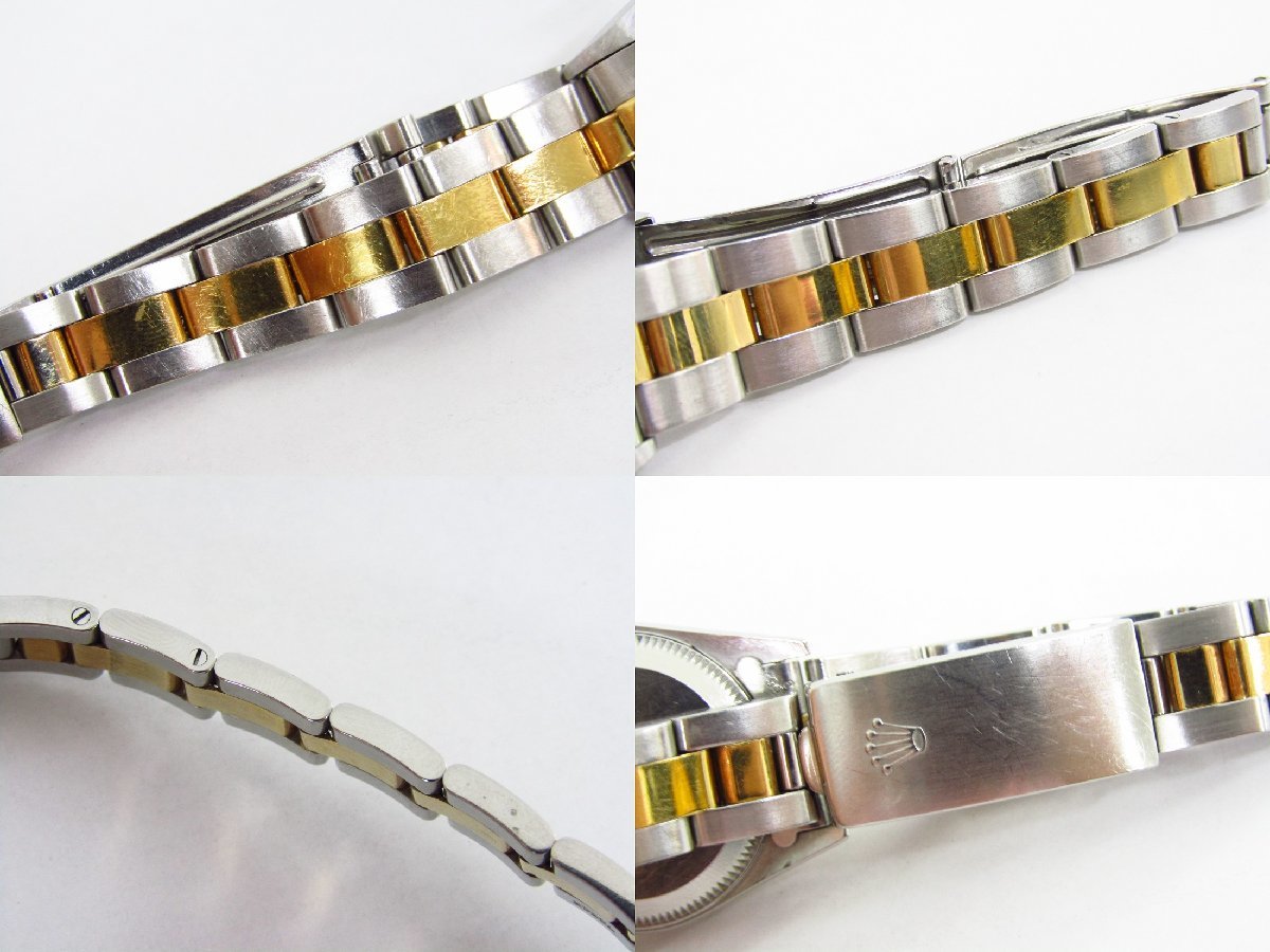 ROLEX ロレックス オイスターパーペチュアル ref/67193 K18YG×SS ゴールド文字盤 コンビ AT 自動巻き レディース 腕時計 ▽SB4436 ROLEX ロレックス オイスターパーペチュアル 67193 レディース YG SS 腕時計 自動巻き 黒文字盤 Aランク 中古 銀蔵