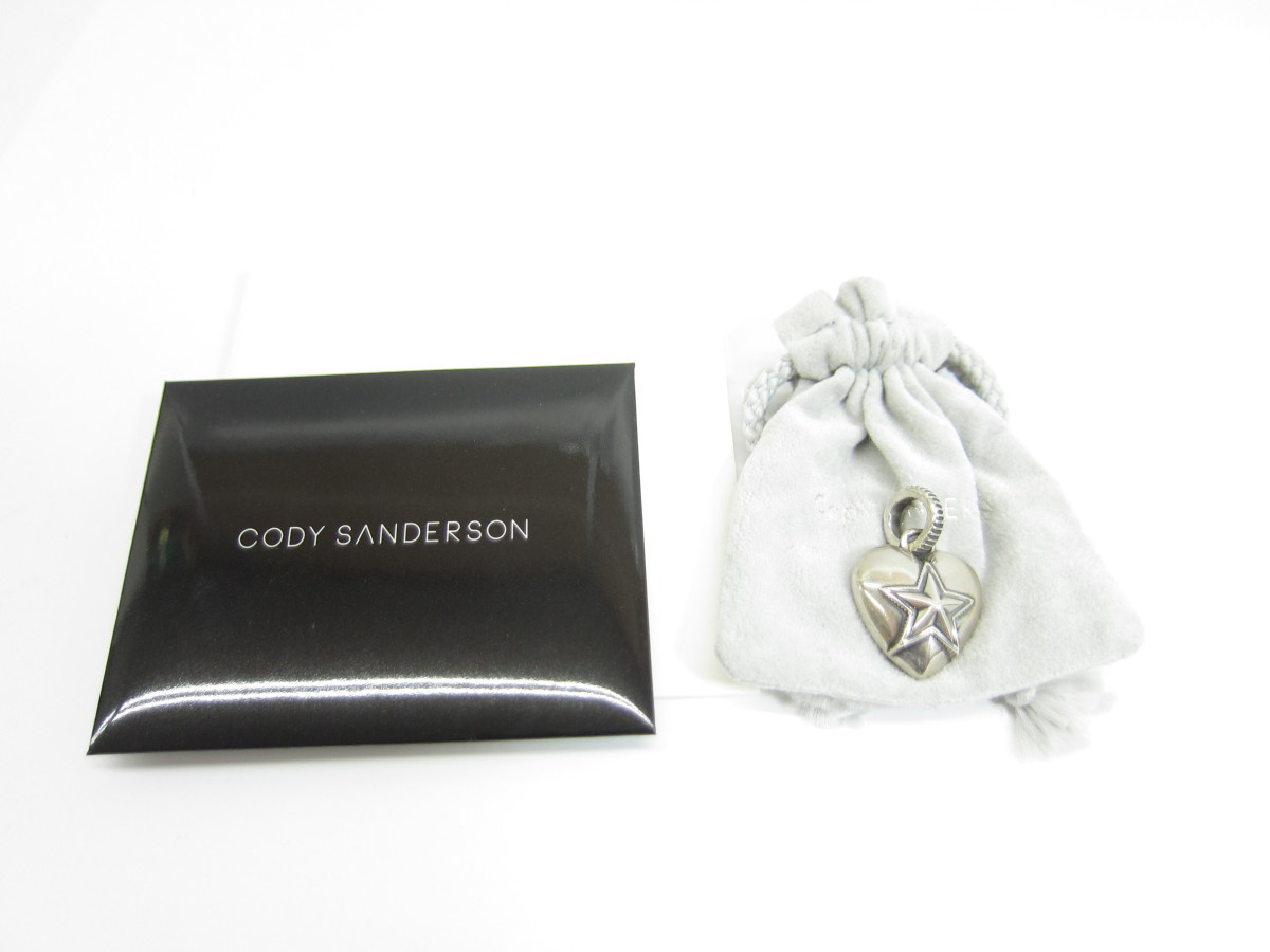 CODY SANDERSON コディ サンダーソン Heart&Sheriff Star Necklace top SV925 ネックレストップ □UA9130