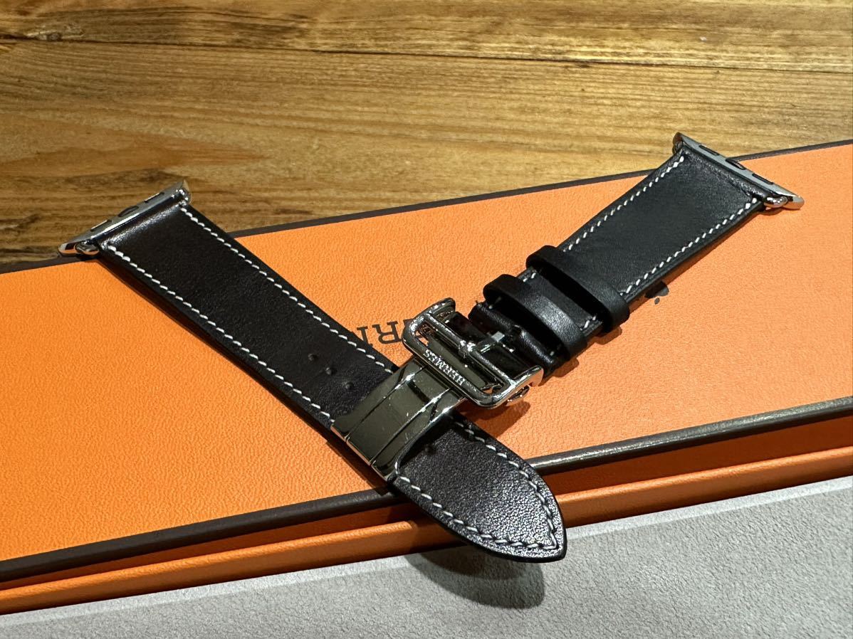 ☆即決 美品 Apple Watch HERMES 45mm 44mm バレニア エベンヌ