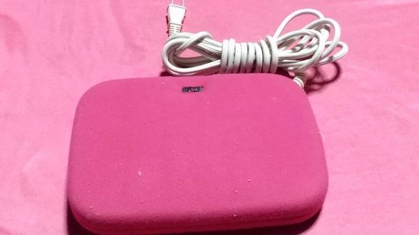 USED electric footwarmer size length some 17cm width some 23cm pink series 