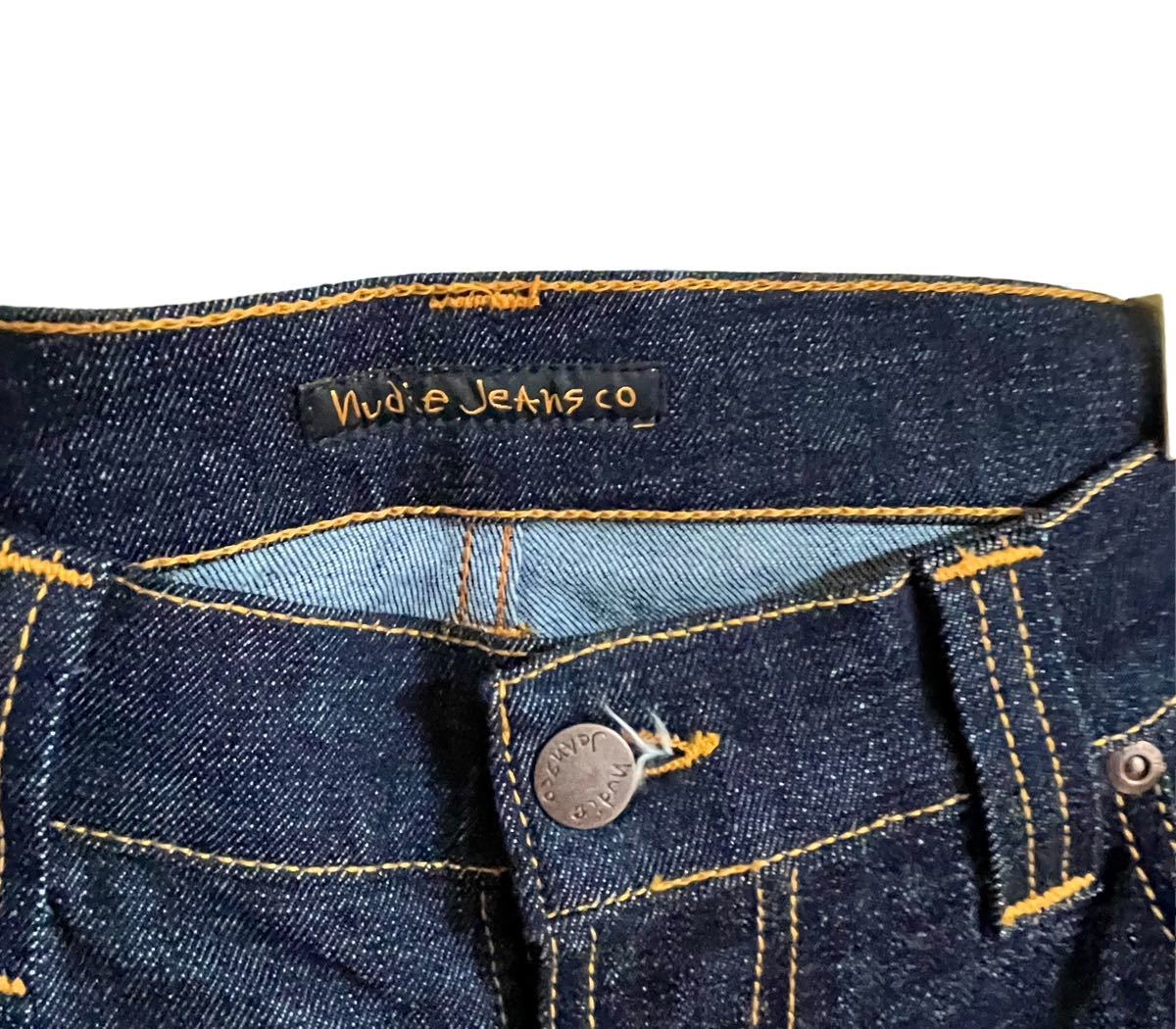 Nudie Jeans ヌーディージーンズ THIN FINN DRY TWILL イタリア製 濃紺 通販 ヌーディージーンズ 美品 jeans Nudie デニム/ジーンズ