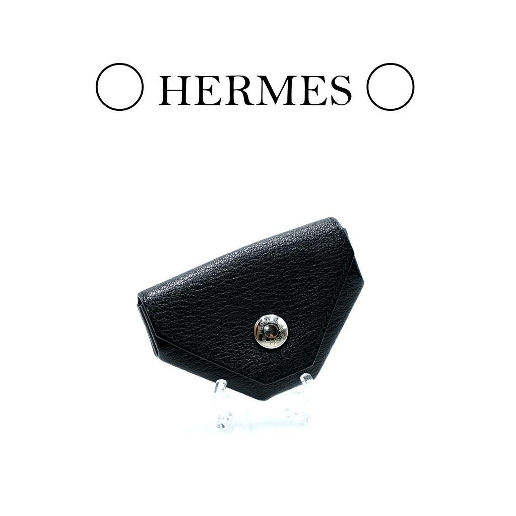 極美品】HERMES エルメス ルヴァンキャトル コインケース ブラック 黒
