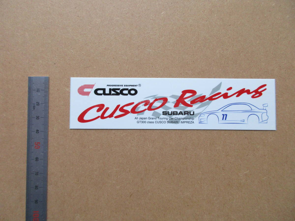 クスコ レーシング CUSCO Racing GT300 class CUSCO SUBARU IMPRZA　ステッカー_画像3