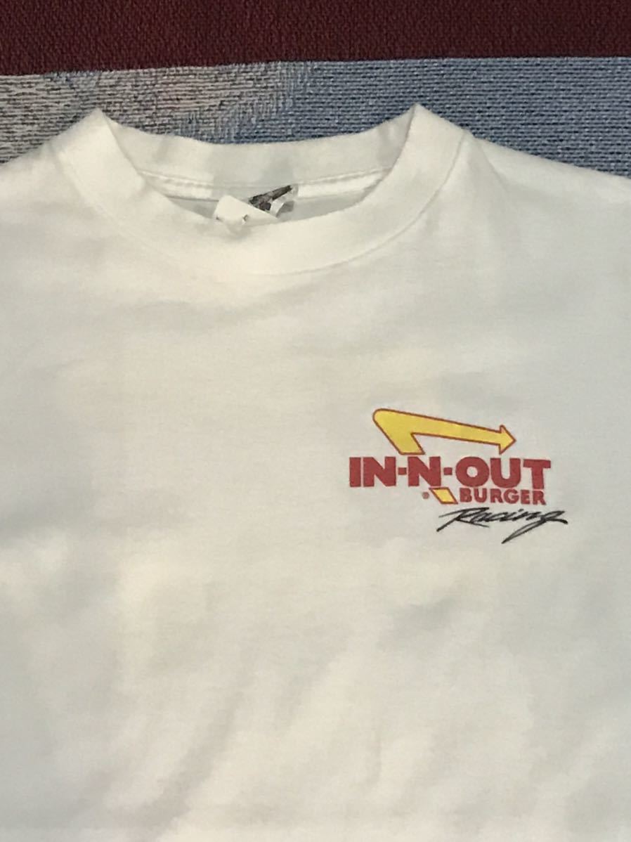 IN-N-OUT Burger Racing Tシャツ インナナウト　レーシング　アメリカ　ビンテージ　ハンバーガー　ゼロヨン　レース　古着　アメカジ_画像3