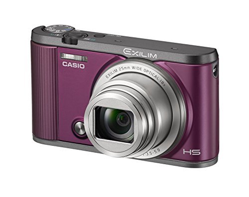 CASIO デジタルカメラ EXILIM 自分撮りチルト液晶 EX-ZR1700WR ワインレッド(中古品)